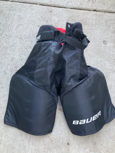 Black Junior Large Bauer Nsx Hockey Pants (Used)