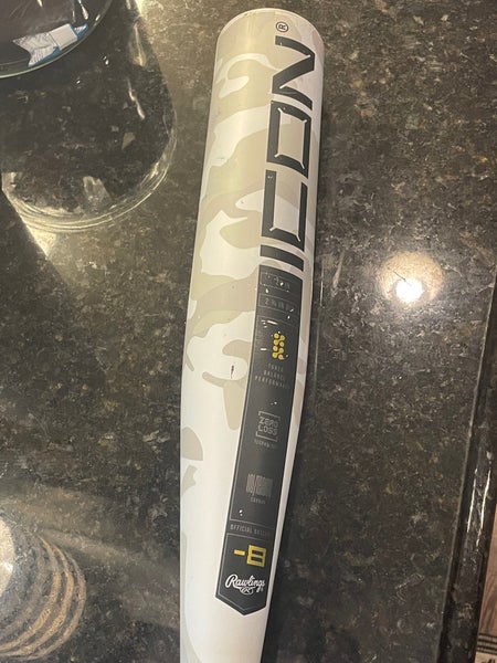 2025 Rawlings Icon USSSA Certified Bat (-8) 21oz 29" (Used)