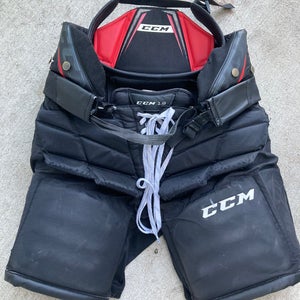 Black Intermediate Large CCM Axis 1.9 Hockey Goalie Pants (Used)