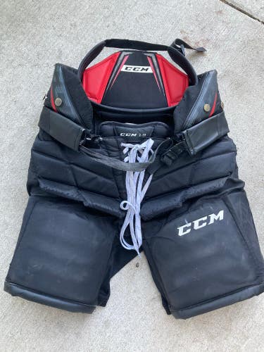 Black Intermediate Large CCM Axis 1.9 Hockey Goalie Pants (Used)