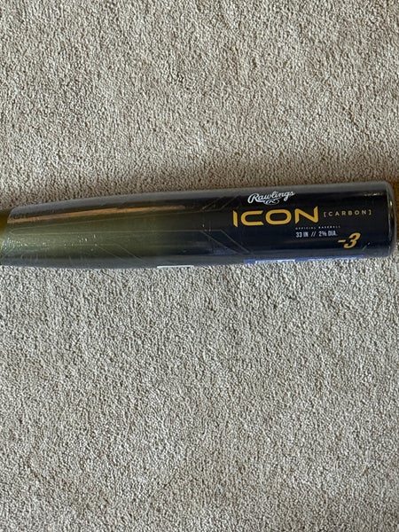 2023 Rawlings Icon Composite BBCOR Certified Bat (-3) 30 oz 33" (New)