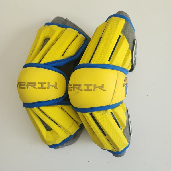 Yellow/Royal Maverik Max Arm Pads (Used)