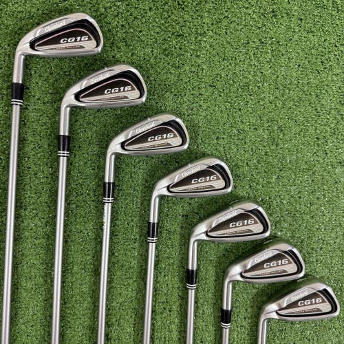 Cleveland CG16 Laser Milled Iron Set 4-PW 50g Womens Left Handed NEED GRIPS