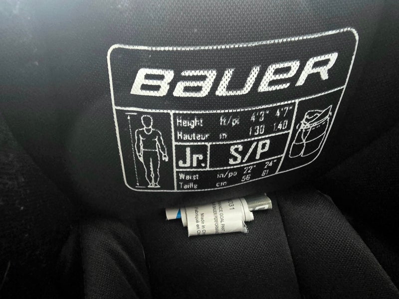 Junior Small Bauer Performance Hockey Goalie Pants (Used)
