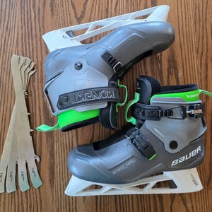 2024 Bauer Konekt HF2 Hockey Goalie Skates Regular Width 10 (Used) with extra blades