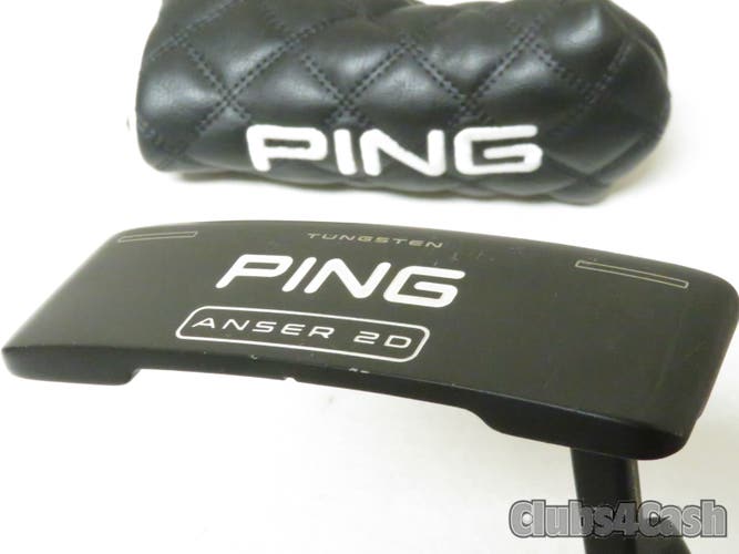 PING 2023 Anser 2D Putter Black Dot Graphite 35" +Cover