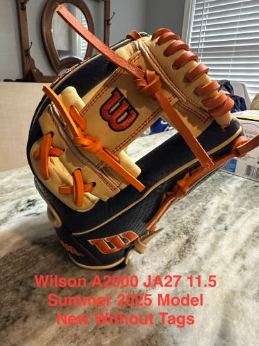 Wilson RH Infield A2000 JA27 Gm Baseball Glove 11.5" (New)