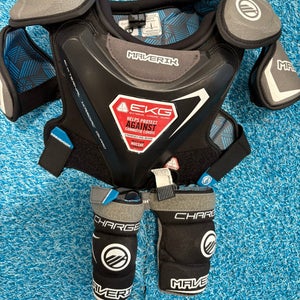 XS Youth Maverik Charger Shoulder Pads + Elbow Pads (Used)
