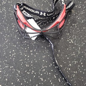 Used Under Armour WOMENS GOGGLES Lacrosse Facial Protect Red Senior 11849-S000030264