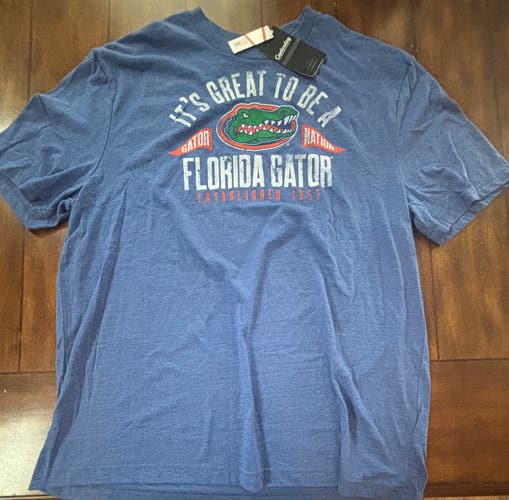 University Of Florida Gators Swamp Adult XL Blue Soft Cotton NWT