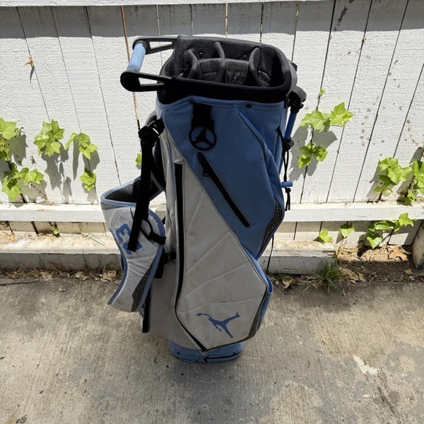 Jordan Fadeaway #23 Golf Stand Bag Baby Blue and White 6 Way Divider