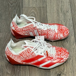 Adidas Adizero Electric Orange/White Football Cleats IH8570 Size 8