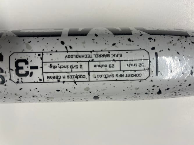 2025 Combat MFG Spec A1 Alloy Bat (-3)  29 oz 32" (New)