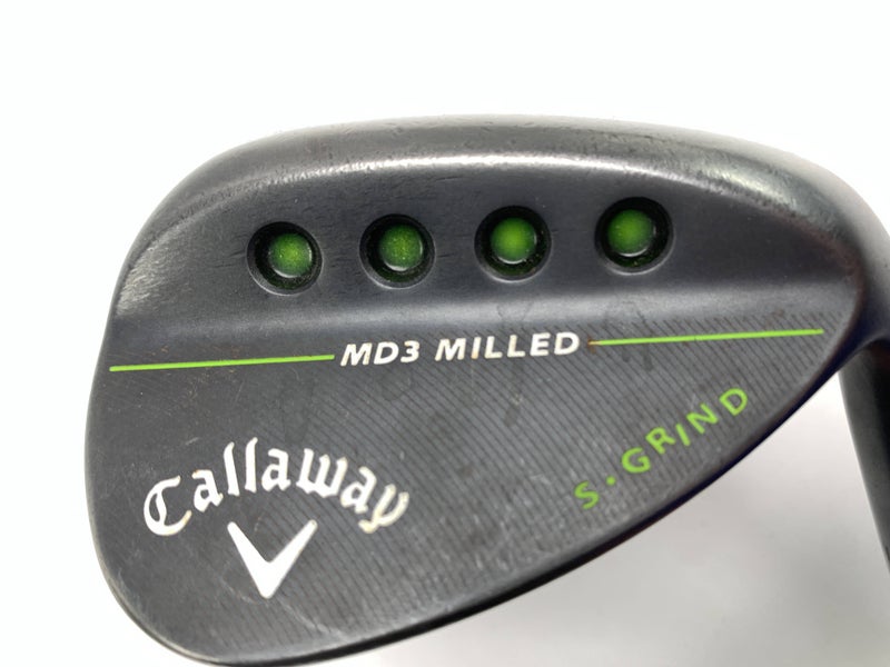 Callaway MD3 Milled Black S-Grind Wedge 56* 10 Dynamic Gold Wedge Steel Mens RH