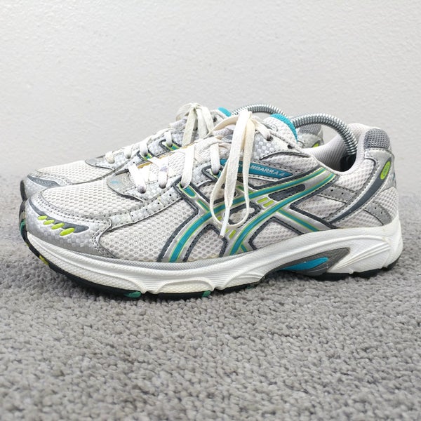 Asics Gel-Kanbarra 4 Womens Size 6.5 Running Shoes Low Top T975N Gray White