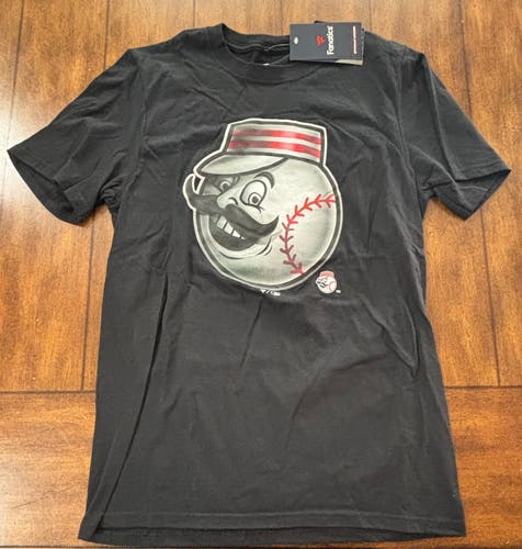 Cincinnati Reds Fanatics T-Shirt Face Mascot Adult Small NWT