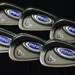 PING I5 IRONS SET 4-9 IRONS REGULAR FLEX, RH, SHAFT 38" (5I)