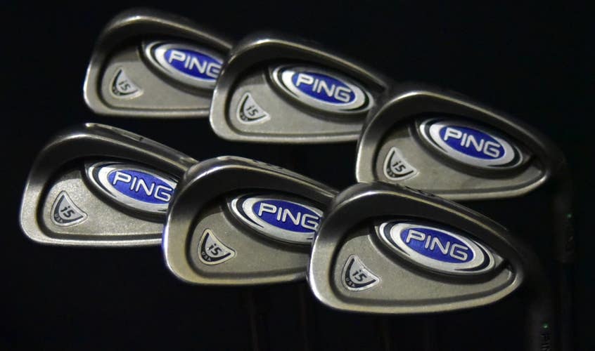 PING I5 IRONS SET 4-9 IRONS REGULAR FLEX, RH, SHAFT 38" (5I)
