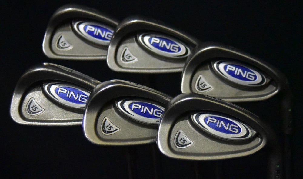 PING I5 IRONS SET 4-9 IRONS REGULAR FLEX, RH, SHAFT 38" (5I)