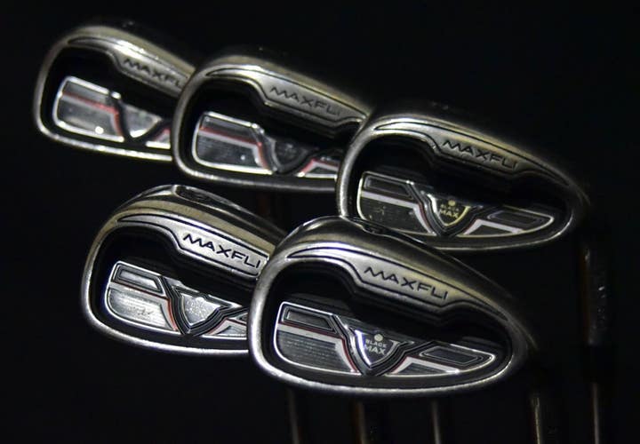 MAXFLI BLACK MAX IRONS SET 6-9, PW IRONS, REGULAR FLEX, RH, SHAFT 37" (6I)