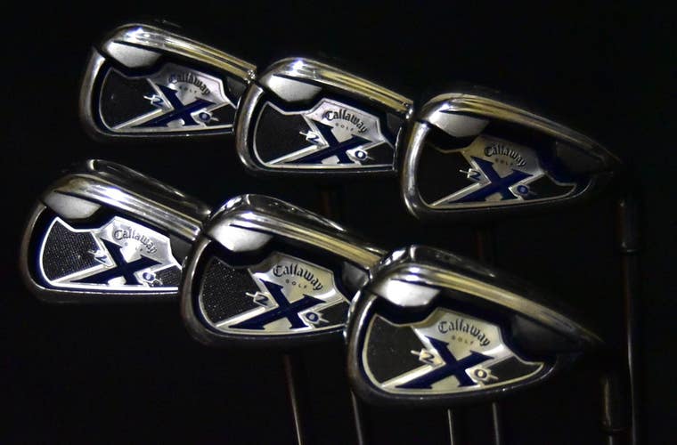 CALLAWAY X20 IRONS SET 4-9 IRONS REGULAR FLEX, RH, SHAFT 38" (5I)