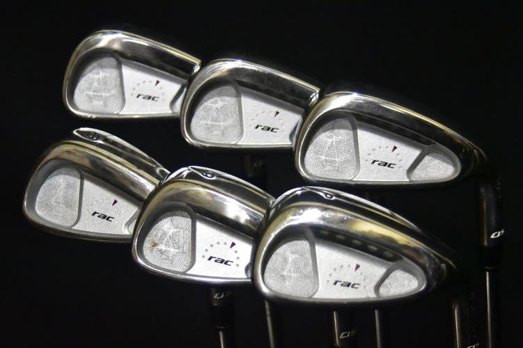 TAYLORMADE RAC IRONS SET 5-9, PW IRONS REGULAR FLEX, RH, SHAFT 38" (5I)