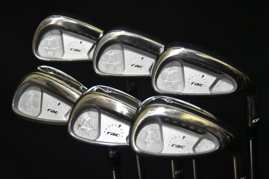 TAYLORMADE RAC IRONS SET 5-9, PW IRONS REGULAR FLEX, RH, SHAFT 38" (5I)