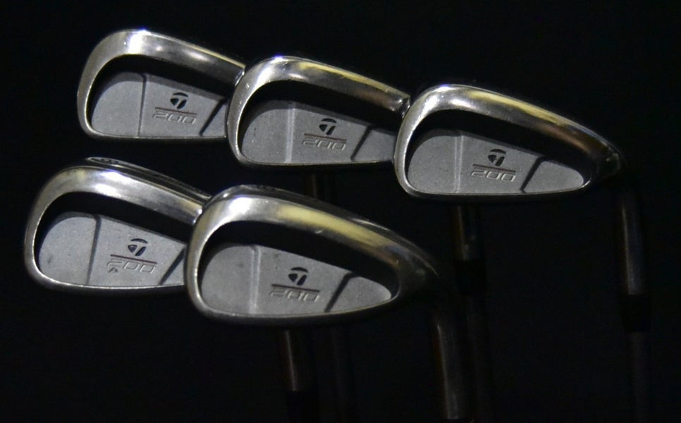 TAYLORMADE 200 IRON SET 5-9 IRONS STIFF FLEX, RH SHAFT 38.5" (5I)