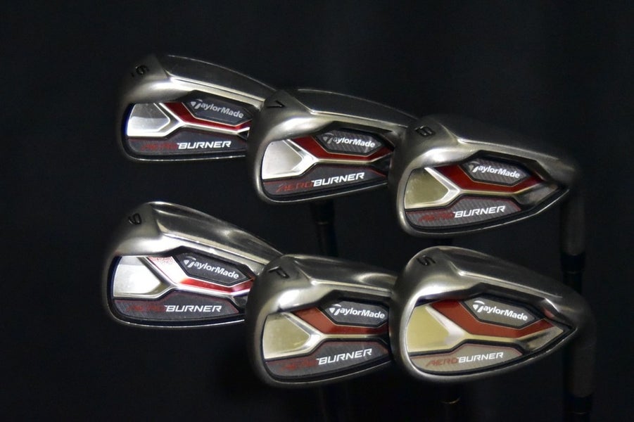 TAYLORMADE AERO BURNER IRON SET 6-9, PW, SW , SENIOR FLEX, RH, SHAFT 38" (6I)