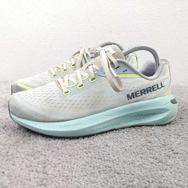 Merrell Morphlite Womens Size 8 Running Shoes Low Top Gray Blue Sneakers