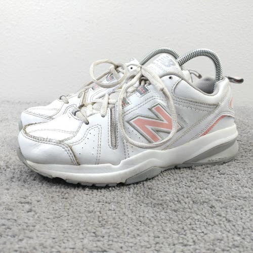 New Balance 608 Womens Size 6 WIDE Running Shoes Walking Sneakers White Leather