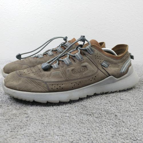 Keen Highland Mens Size 12 Shoes Athletic Hiking Sneakers Brown Leather Bungee