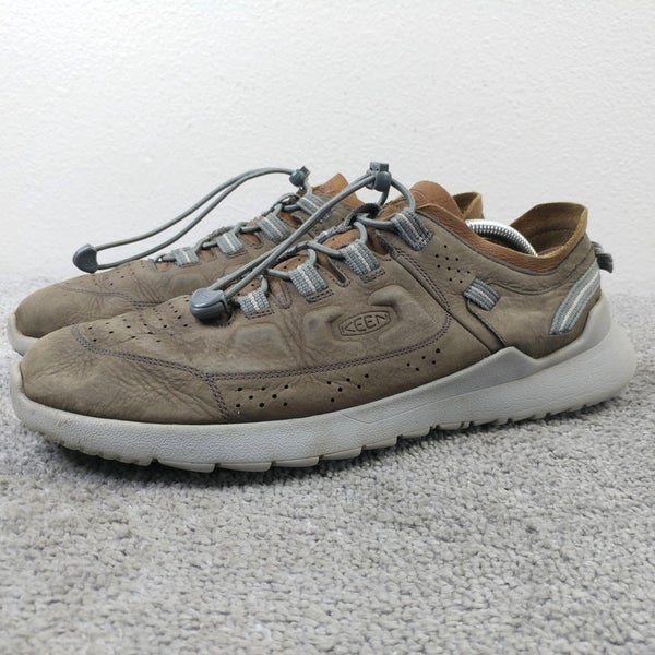 Keen Highland Mens Size 12 Shoes Athletic Hiking Sneakers Brown Leather Bungee