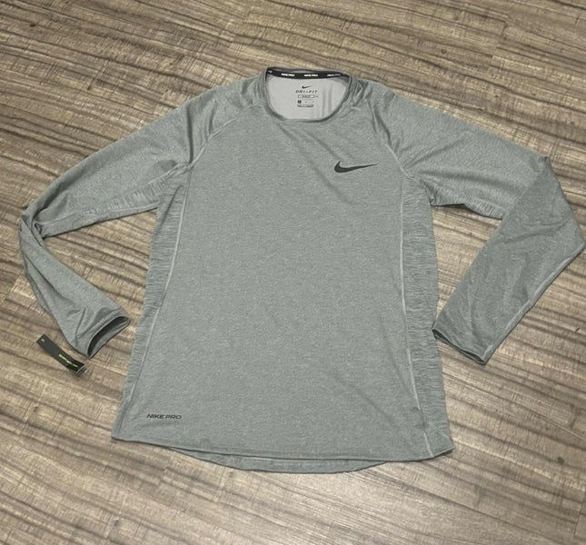 Nike Pro Dri Fit Long Sleeve Base Layer Shirt, Size: Adult Medium