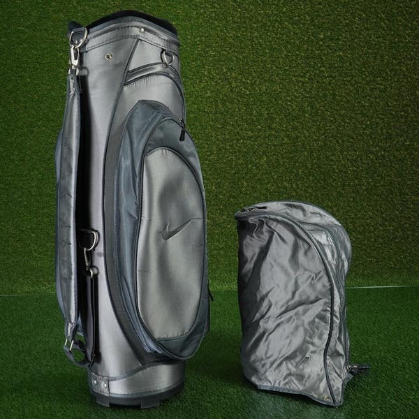 NIKE GOLF LADIES CART BAG 7 WAY DIVIDERS WOMENS GOLF BAG, SILVER