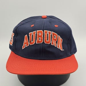 NEW Vintage 1990s Auburn Tigers University NCAA Sports Arch Hat Cap Vtg Snapback