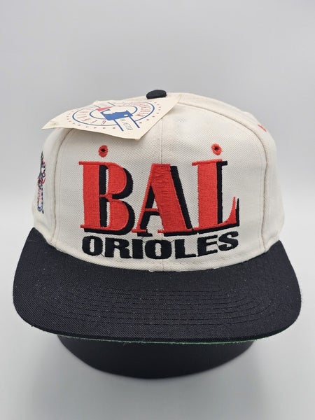 NEW Vintage Baltimore Orioles MLB Sports Logo 7 Vtg Hat Cap Vtg White Snapback