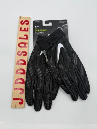Nike Superbad 4.5 NFL Football Gloves PGF764-017 Black Gray Men's 2XL NWT $65  New