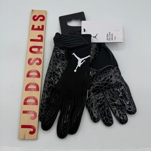Nike Air Jordan Fly Lock Football Receiver Gloves Black FD5992-091 Men’s Large   New