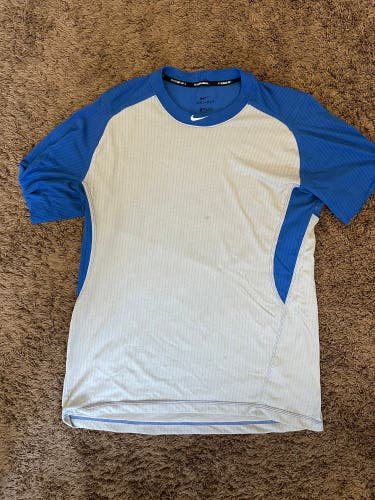 Nike Baseball Short Sleeve Dri-Fit Shirt Men's XL Used Blue
