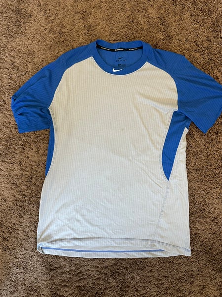 Nike Baseball Short Sleeve Dri-Fit Shirt Men's XL Used Blue