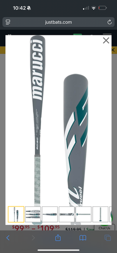 2025 Marucci F5 Alloy USABat Certified Bat (-10) 17 oz 27" (Used)