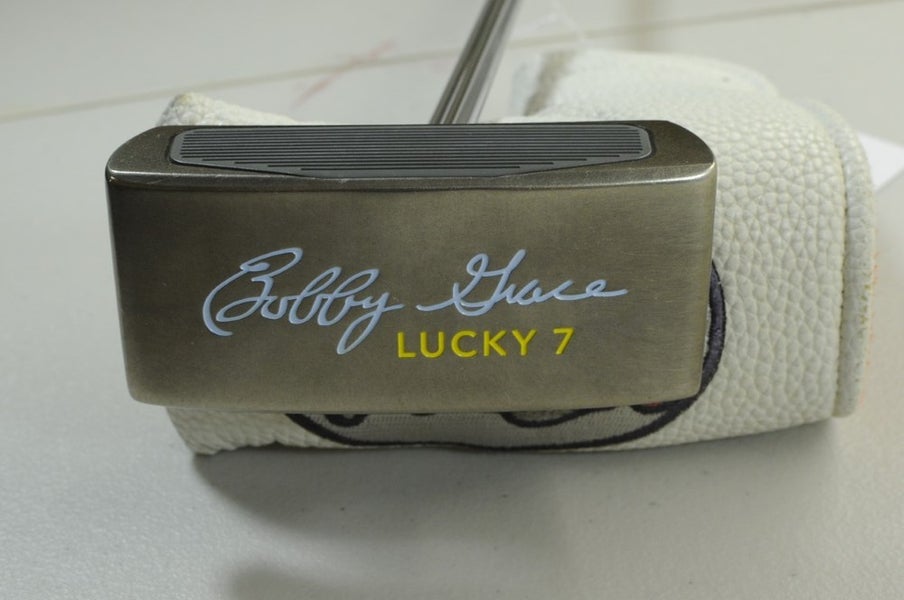 Bobby Grace Lucky 7 Broomstick 44.5" Putter Right Steel with Head Cover # 184041