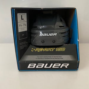 New Pro Stock Bauer Re-Akt 150 Pro VN Vegas Golden Knights Hockey Helmet Grey Large