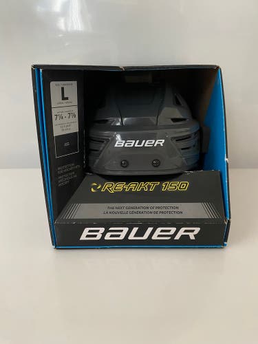 New Pro Stock Bauer Re-Akt 150 Pro VN Vegas Golden Knights Hockey Helmet Grey Large