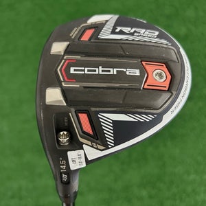 LH Cobra King Rad Speed Peacoat 14.5 Degree 3 Wood / Stiff