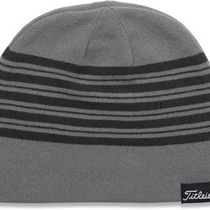 NEW Titleist Lifestyle Reversable Gray/Charcoal Winter Golf Beanie (Closeout)