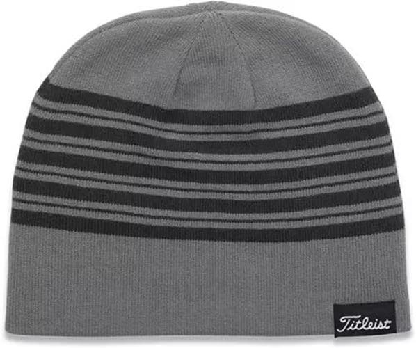 NEW Titleist Lifestyle Reversable Gray/Charcoal Winter Golf Beanie (Closeout)