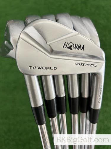 Honma T   World Rose Proto Forged Iron Set 4-P / Project X 7.0 Extra Stiff