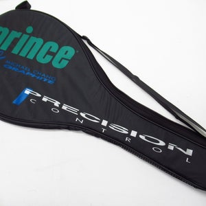 PRINCE "MICHAEL CHANG GRAPHITE" SINGLE ZIPPERED TENNIS RACQUET COVER WITH STRAP